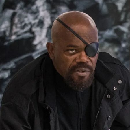 Nick Fury wearing a eye patch